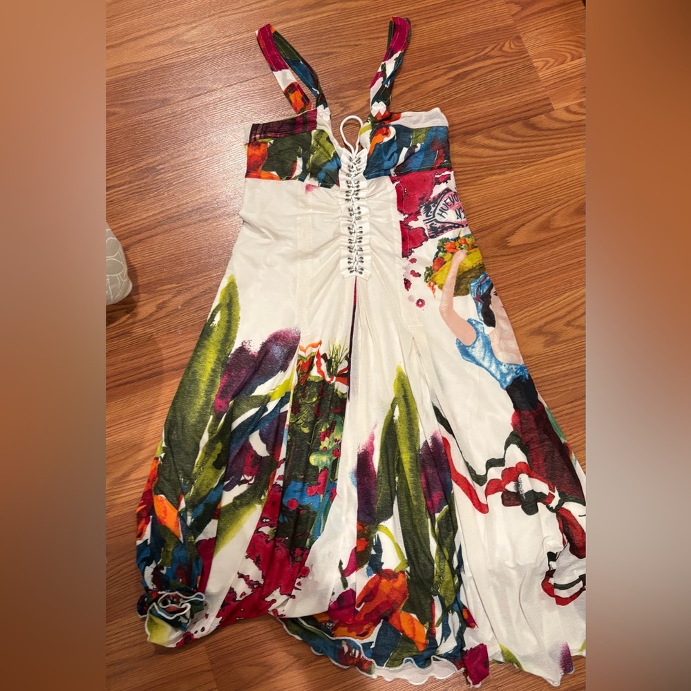 Colorful Abstract Print Dress